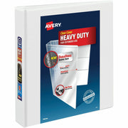 Avery Heavy-Duty View 3 Ring Binder, 1" One Touch EZD Rings, White