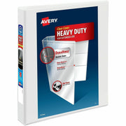 Avery&reg; Heavy-Duty Binder, 1" One Touch EZD(R) Rings, White (79199)