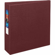 Avery Heavy-Duty Binder, One Touch EZD Rings, 3" Capacity, 3 Rings, 670 Sheet, 4 Internal Pockets, Letter Size, Maroon, Polypropylene, Recycled, 1 Each