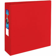 Avery Heavy-Duty Binder with One Touch EZD 3" Rings, 670-Sheet Capacity, Letter Size, 4 Internal Pockets, Red, Polypropylene, Recycled, 1 Each