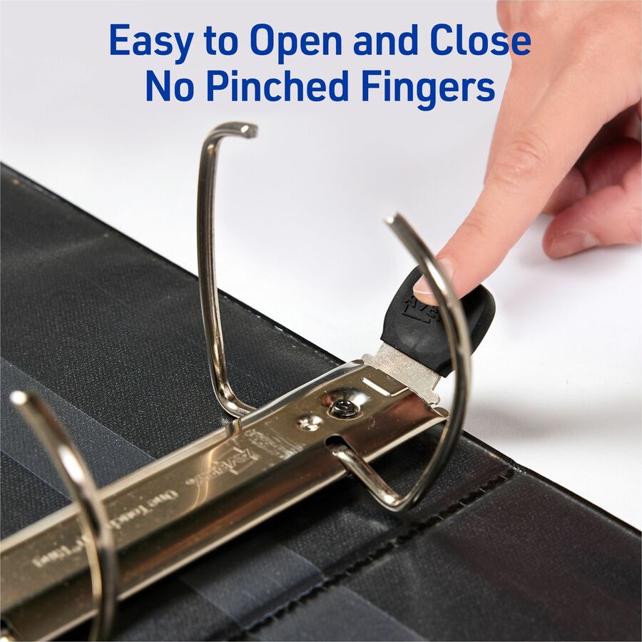 Avery&reg; Heavy Duty View Binder 4" , One Touch™ Locking D Rings, Black