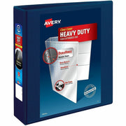 Avery Heavy-Duty View 3 Ring Binder, 2" EZD Rings, Navy Blue