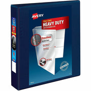 Avery Heavy-Duty View 3 Ring Binder, 1.5" EZD Rings, Navy Blue