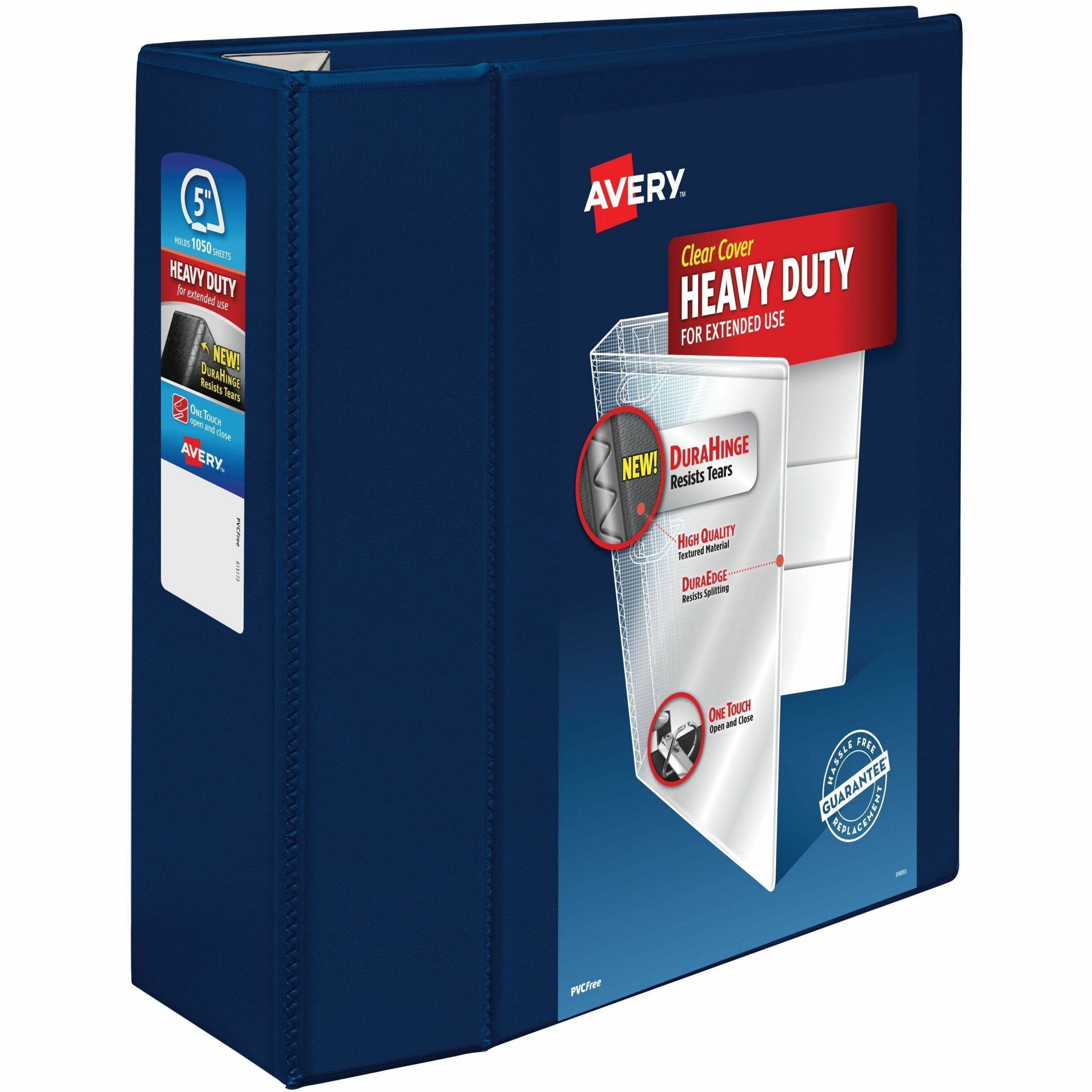 Avery&reg; Heavy-Duty View Navy Blue 5" Binder (79806)