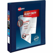 Avery Heavy-Duty View 3 Ring Binder, 1" EZD Rings, Navy Blue