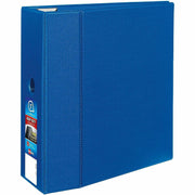 Avery Heavy-Duty 5" Blue Binder, Locking One Touch EZD Rings, 3-Ring, 1050-Sheet Capacity, 4 Internal Pockets, Letter Size, Polypropylene, Recycled, 1 Each