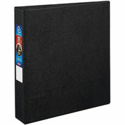 Avery Heavy-Duty Binder, DuraHinge, One-Touch Locking Rings, 1.5" Capacity, 400 Sheets, 4 Internal Pockets, Black, Polypropylene, Recycled, 1 Each