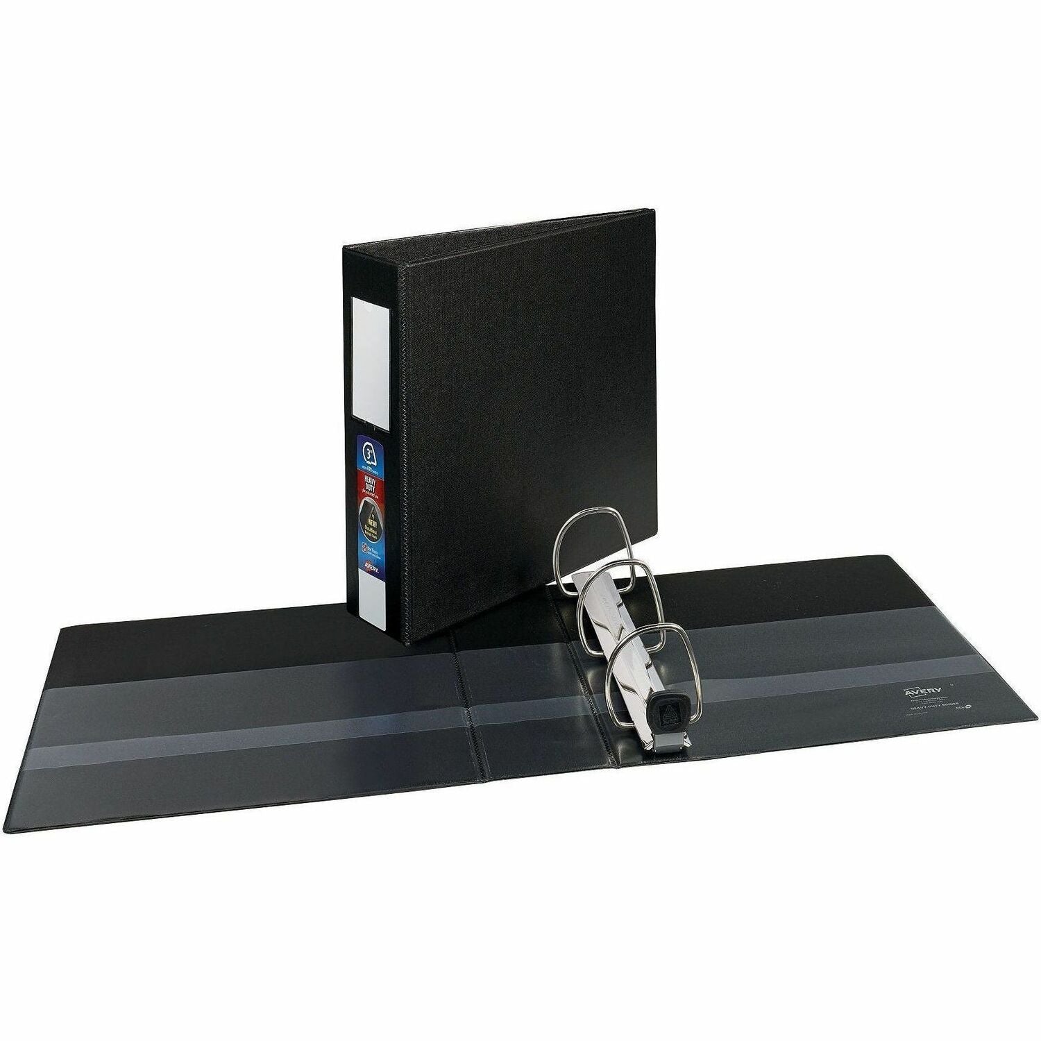 Avery&reg; Heavy Duty Binder 3" , One Touch™ Locking D Rings, Black