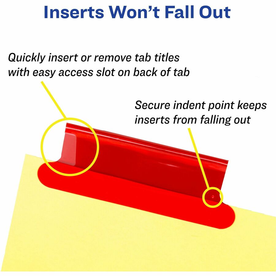 Avery&reg; Insertable 5-Tab Dividers