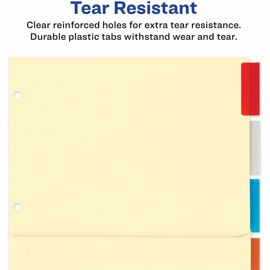 Avery&reg; Insertable 5-Tab Dividers