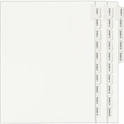 Avery&reg; Index Divider - 1 x Divider(s) - Side Tab(s) - Exhibit 1-25 - 25 Tab(s)/Set - 8.5" Divider Width x 11" Divider Length - Letter - 8.50" Width x 11" Length - White Paper Divider - White Tab(s) - 20% Recycled - 1 Set