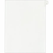Avery&reg; Alllstate Style Individual Legal Dividers - 25 x Divider(s) - Side Tab(s) - 1 - 1 Tab(s)/Set - 8.5" Divider Width x 11" Divider Length - Letter - 8.50" Width x 11" Length - White Paper Divider - 20% Recycled - 1 Pack
