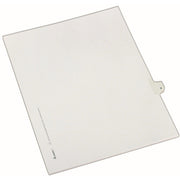 25 x Divider(s) - Side Tab(s) - 9 - 1 Tab(s)/Set - 8.5" Divider Width x 11" Divider Length - Letter - White Paper Divider - Clear Tab(s) - 20% Recycled