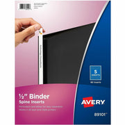 For 1/2" Sheet - 3 x Rings - Ring Binder - Bright White - Card Stock - 80 / Pack