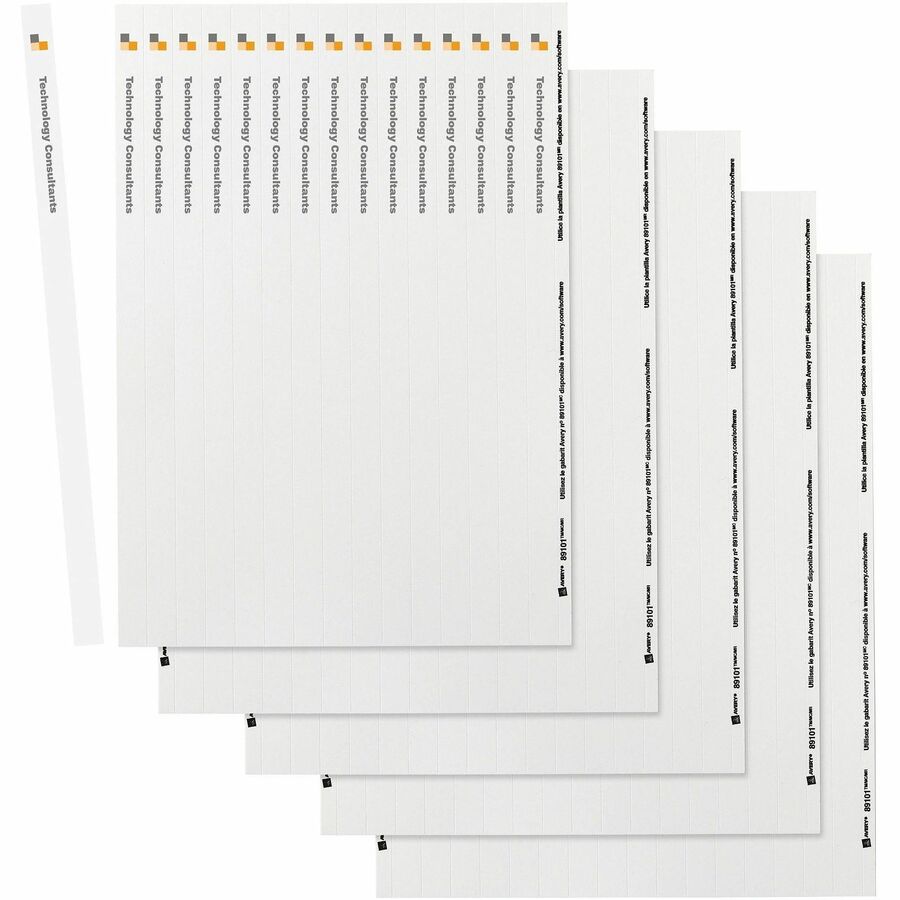 For 1/2" Sheet - 3 x Rings - Ring Binder - Bright White - Card Stock - 80 / Pack