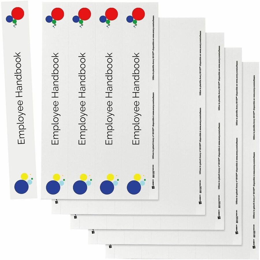2.1" Width - 25 Capacity - For 1 1/2" Sheet - 3 x Rings - Bright White - Card Stock - 25 / Pack