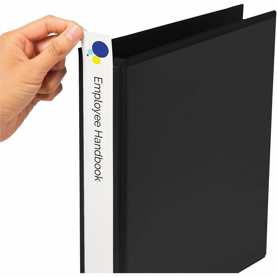2.1" Width - 25 Capacity - For 1 1/2" Sheet - 3 x Rings - Bright White - Card Stock - 25 / Pack