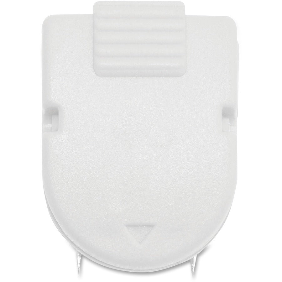 Advantus Panel Wall Clips - 40 Sheet Capacity - White - Plastic - 20 / Box
