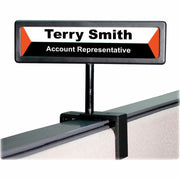 9" Width x 2.5" Height x 0.6" Depth - Cubicle-mountable - Black - 1 Each