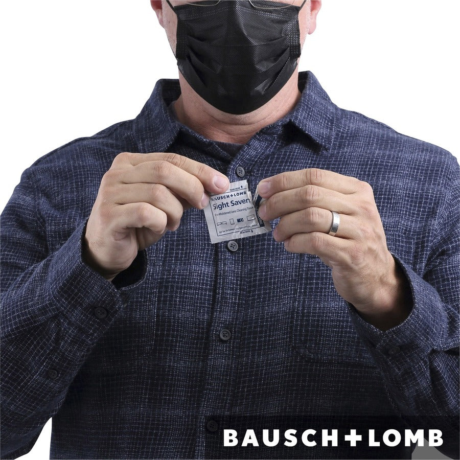 Bausch + Lomb Sight Savers Lens Cleaning Tissues - For Eyeglasses, Binocular, Monitor, Reading Glasses, Camera Lens - Pre-moistened, Anti-fog, Anti-static, Silicone-free, Individually Wrapped - Multi/ - 100 / Box