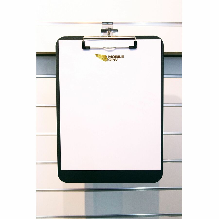 9" x 12" Sheet Size - Clamp - Heavy Duty - Polypropylene - Black - 1 Each