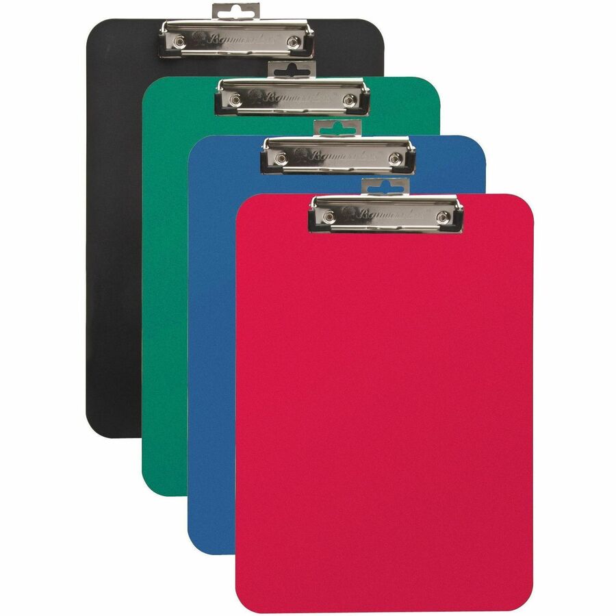 9" x 12" Sheet Size - Clamp - Heavy Duty - Polypropylene - Black - 1 Each