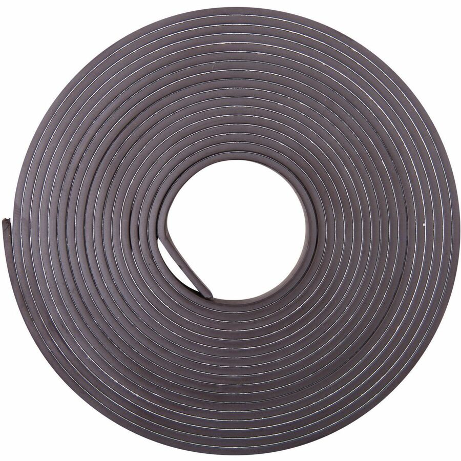 10 ft Length x 0.50" Width - Black, White - Adhesive Backing - For Sign, Photo, Art, Crafting, Project, Picture, Business Card, Office, Room, Home, Classroom, ... Roll - 1 Roll