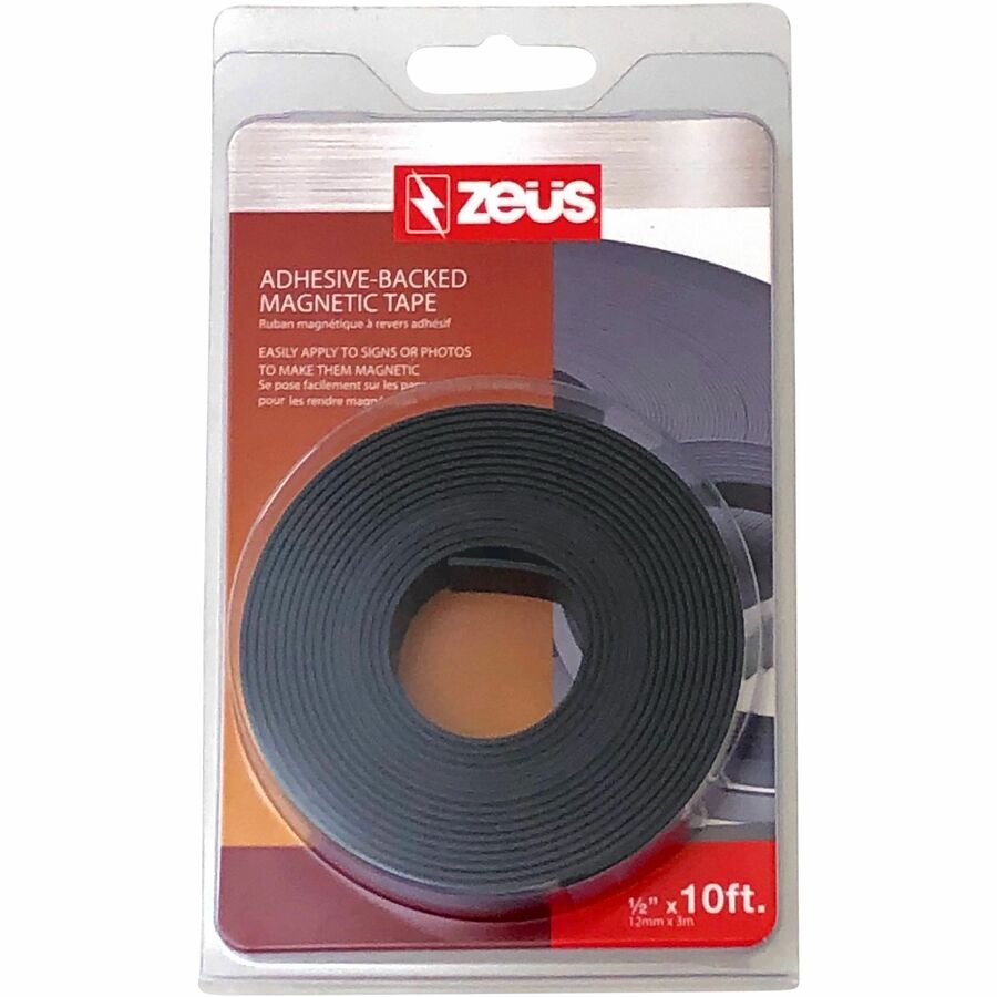 10 ft Length x 0.50" Width - Black, White - Adhesive Backing - For Sign, Photo, Art, Crafting, Project, Picture, Business Card, Office, Room, Home, Classroom, ... Roll - 1 Roll