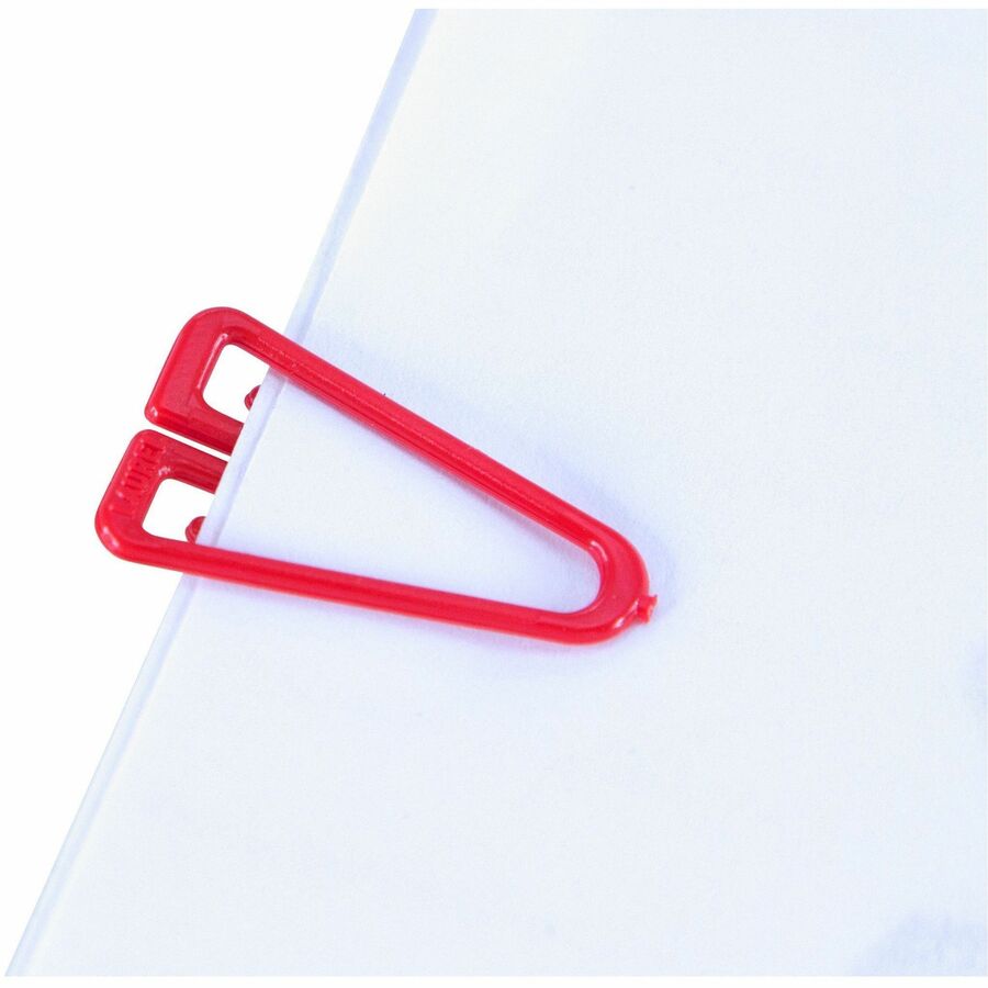 Medium - for Assignment, Paper, File, Report, Memo, Bill, Coupon, Office, Home, Classroom, Document - Durable, Non-magnetic - Assorted - Plastic - 500 / Box