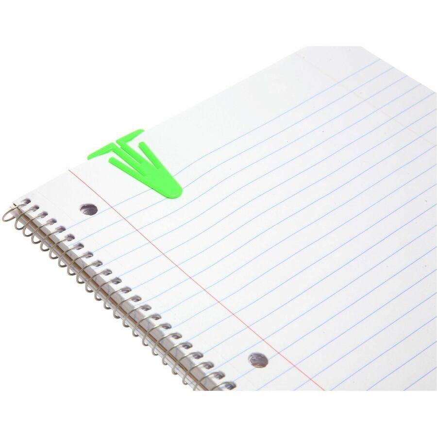 X-Large - for Assignment, Paper, File, Report, Memo, Bill, Coupon, Office, Home, Classroom, Document - Durable, Non-magnetic - Assorted - Plastic - 50 / Box