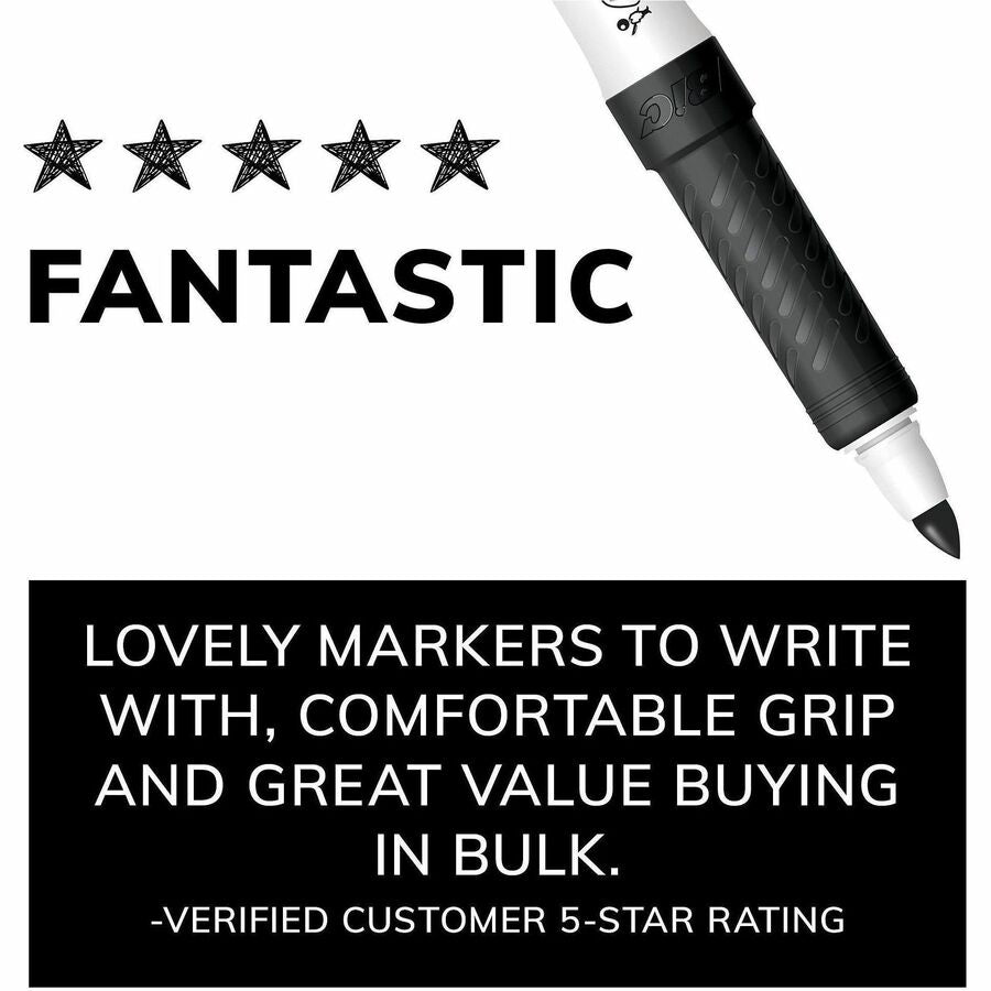 BIC Intensity Fine Point Whiteboard Marker - Fine Marker Point - Blue Ink - 1 Dozen