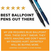 BIC SoftFeel Retractable Ball Pens - Fine Pen Point - Retractable - Black Ink - Black Rubber Barrel - 1 Dozen