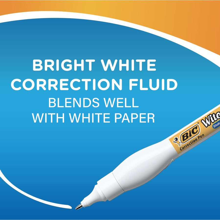 Wite-Out Shake 'n Squeeze Correction Pen - Pen Applicator - 8 mL - White - Fast-drying - 1 Each