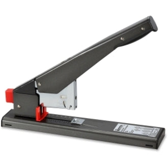 Staples Upto 215 Sheet - Holds Upto 215 Staple - Full Strip - Staple Size: 0.25" , 0.37" , 0.50" , 0.63" , 0.81" , 0.94" - 2.75" Throat Depth - Black - Metal, Rubber - 1 Each