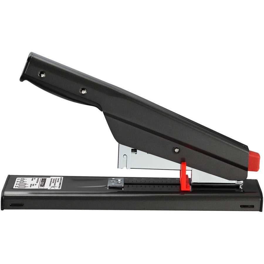 Staples Upto 130 Sheet - Holds Upto 210 Staple - Full Strip - Staple Size: 0.25" , 0.37" , 0.50" , 0.63" - 2.50" Throat Depth - Black - Metal - 1 Each