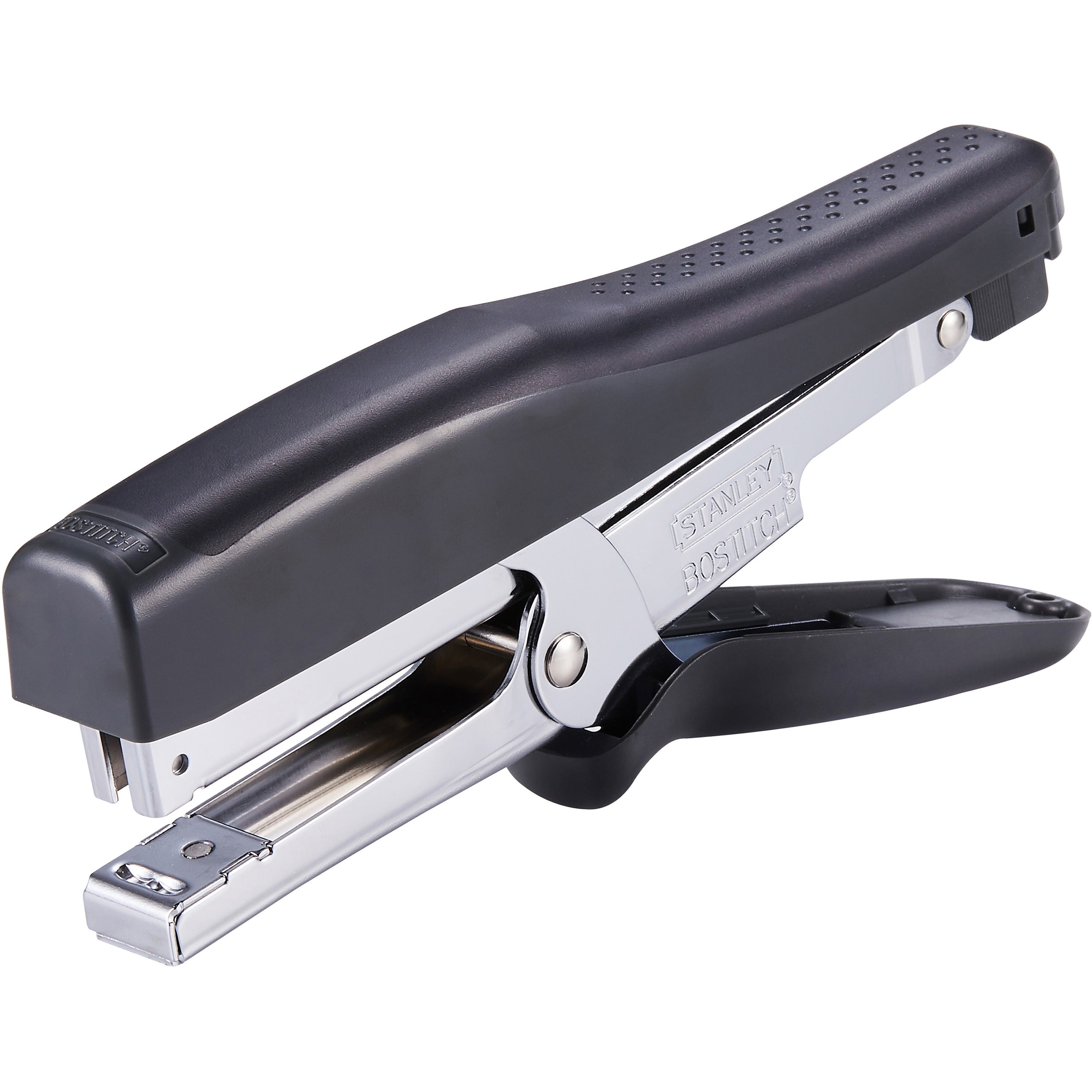 Staples Upto 45 Sheet of 20lb Paper - Holds Upto 210 Staple - Full Strip - Staple Size: 0.25" , 0.37" - 2.50" Throat Depth - Black - 1 Each