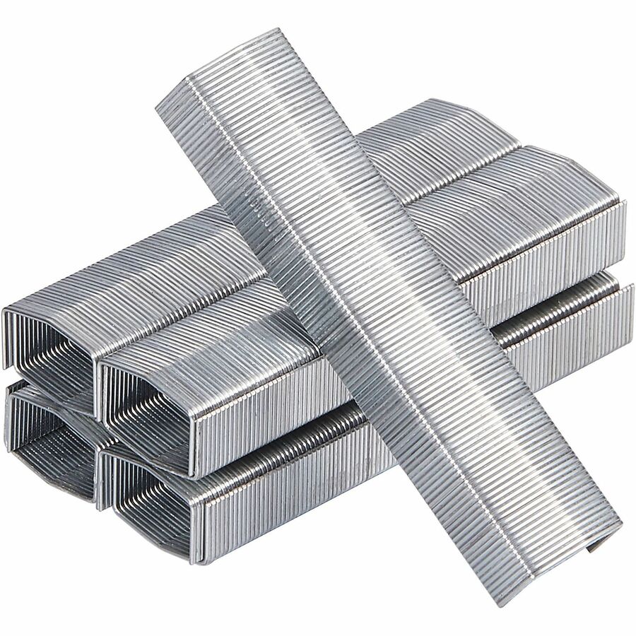 Bostitch PowerCrown Premium Staples - 1/4" Leg - 1/2" Crown - Chisel Point - Silver - High Carbon Steel - 2.5" Height x 0.5" Width x 0.3" Length - 210 Per Strip - 1000/Pack - 10 / Box