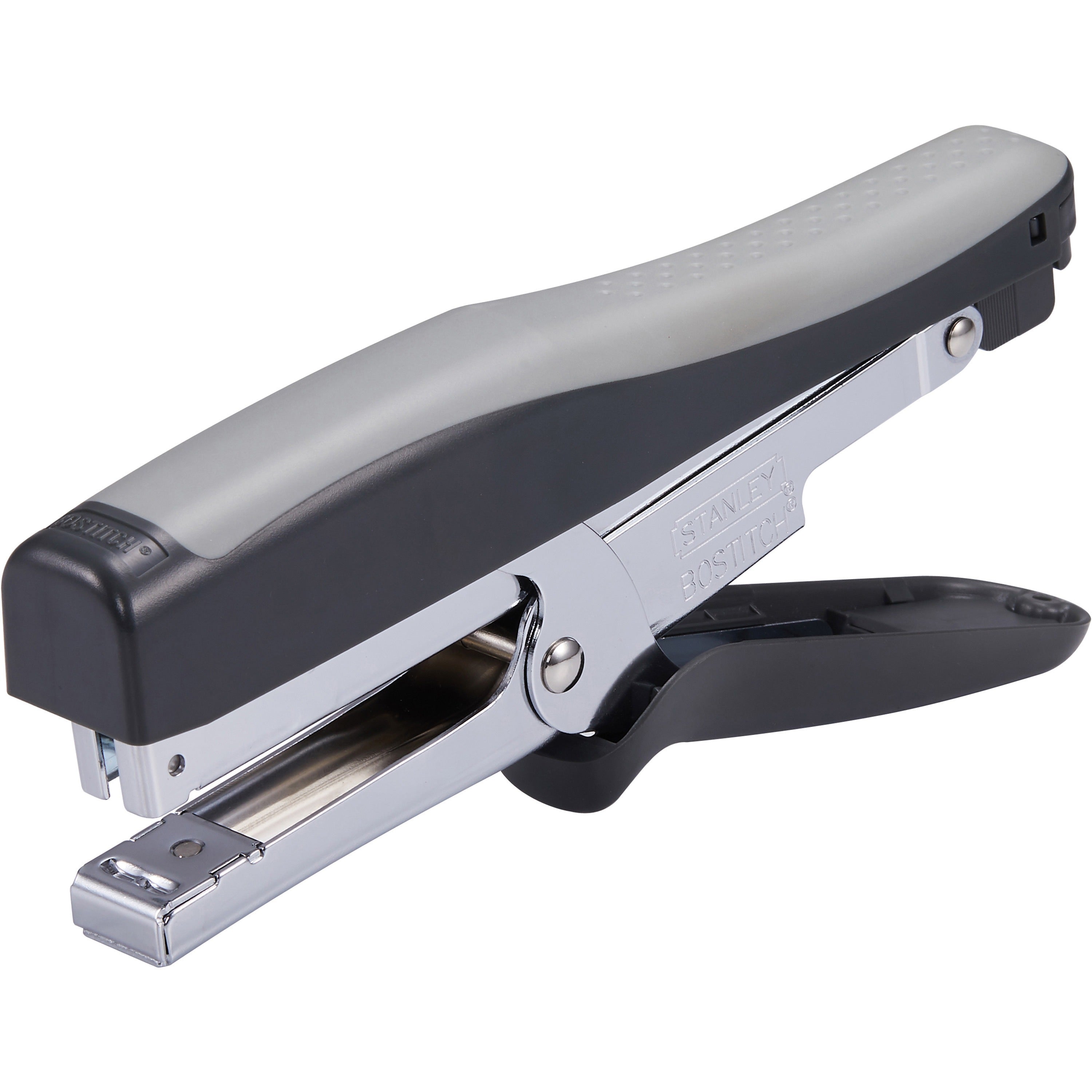 Staples Upto 20 Sheet of 20lb Paper - Holds Upto 210 Staple - Full Strip - Staple Size: 0.25" - 2.50" Throat Depth - Black, Gray - Rubber - 1 Each