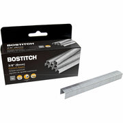 3/8" Leg - 1/2" Crown - Holds 45 Sheet(s) - Chisel Point - Silver - High Carbon Steel - 2" Height x 0.5" Width x 0.4" Length - 210 Per Strip - 5000 / Box