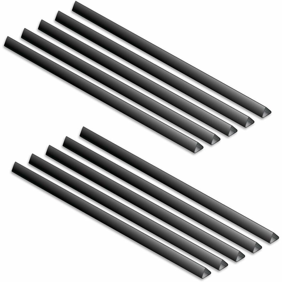 C-Line Slide-on Binding Bars - 11" Height x 0.3" Width x 2" Length - 0.25" Maximum Capacity - 40 x Sheet Capacity - Black - 100 / Box