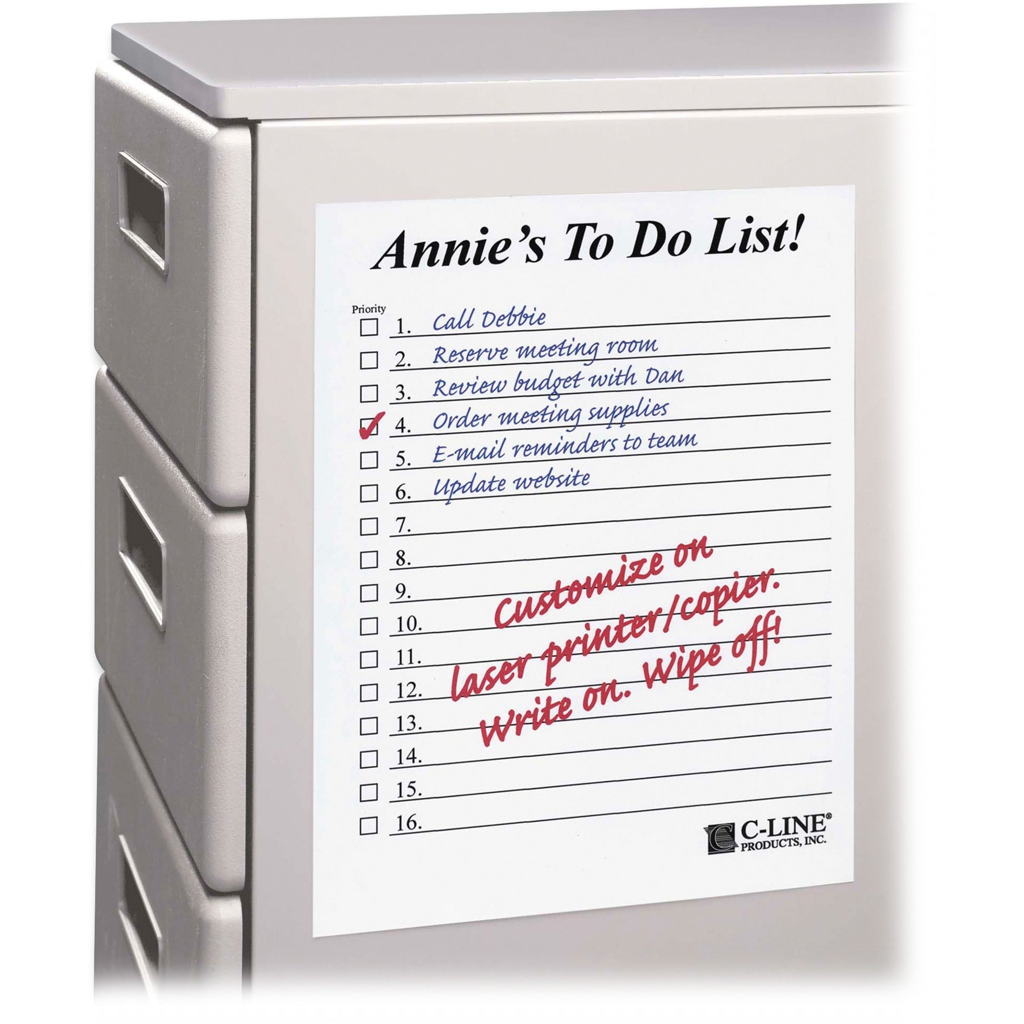 8 1/2" Flag/Note Width x 11" Flag/Note Length - Rectangle - White - Self-adhesive, Repositionable, Removable - 1 Box