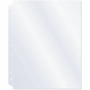 For Letter 8 1/2" x 11" Sheet - 3 x Holes - Ring Binder - Clear - Vinyl - 50 / Box