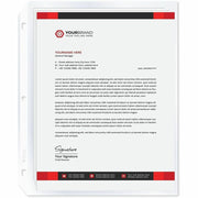 50 x Sheet Capacity - For Letter 8 1/2" x 11" Sheet - Clear - Polypropylene - 25 / Box