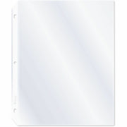 For Letter 8 1/2" x 11" Sheet - 3 x Holes - Ring Binder - Clear - Polypropylene - 100 / Box