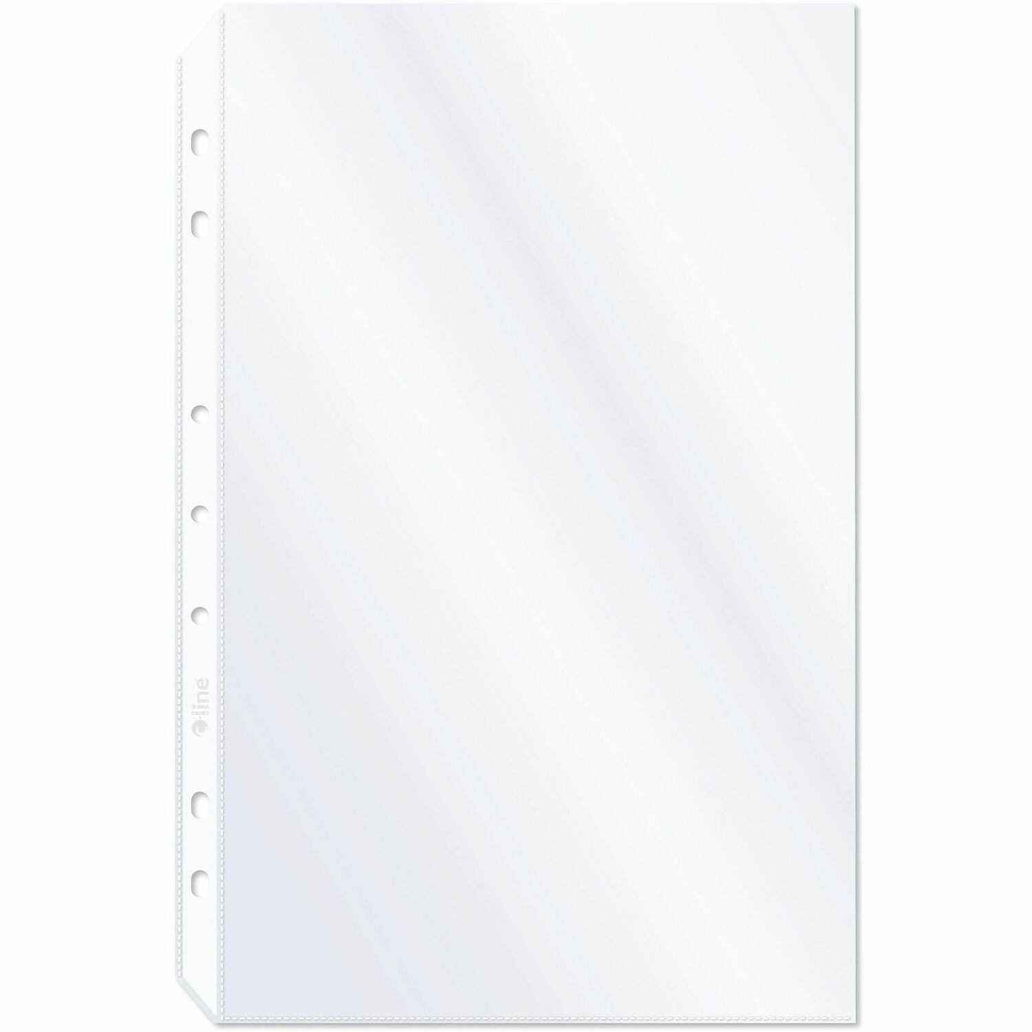For Legal 8 1/2" x 14" Sheet - 4 x Holes - Ring Binder - Clear - Polypropylene - 50 / Box