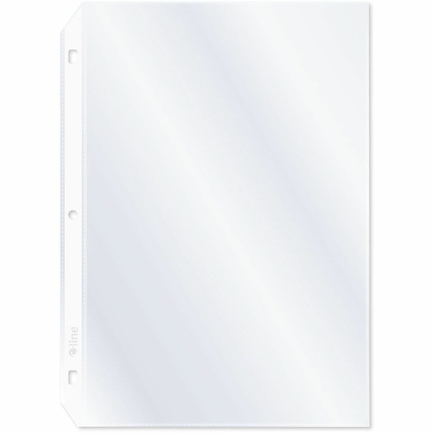 For 5 1/2" x 8 1/2" Sheet - 3 x Holes - Ring Binder - Clear - Polypropylene - 50 / Box