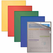 C-Line Letter Project File - 8 1/2" x 11" - Polypropylene - Assorted - Tear Resistant, Static-free, Non-glare, Copy Safe - 25 / Box