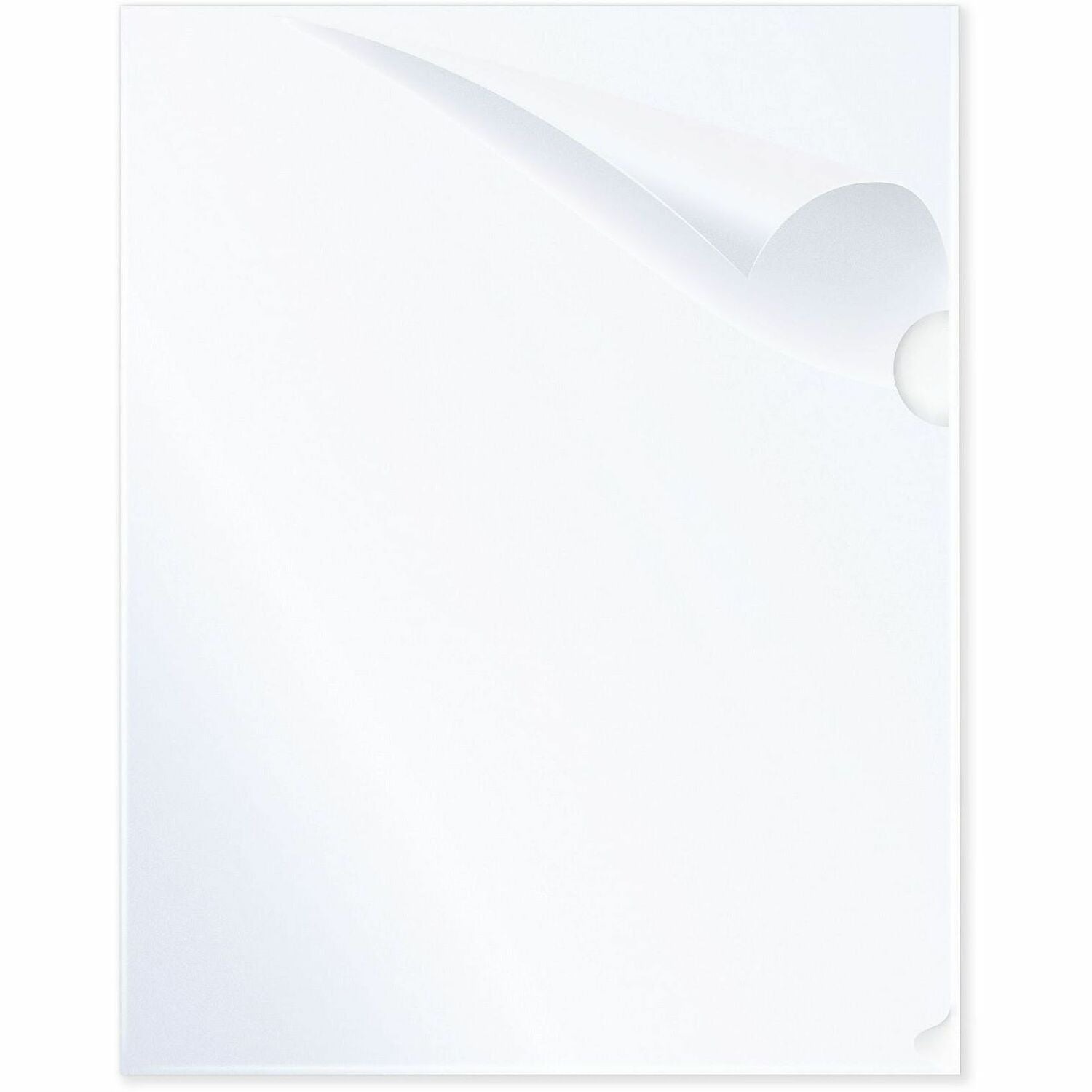 C-Line Letter Project File - 8 1/2" x 11" - Vinyl - Clear - Heavyweight Cover - 50 / Box