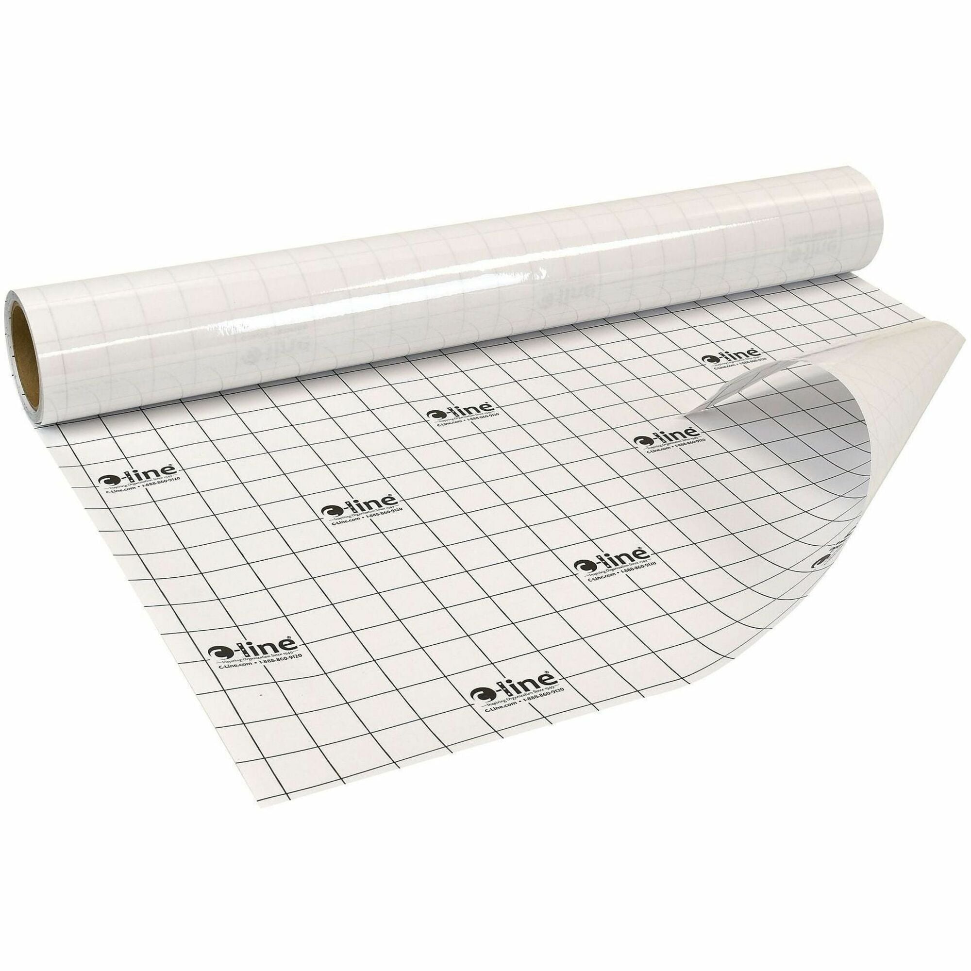 C-Line Cleer-Adheer Laminating Sheets, 24" x 50 ft, 2 mil Thickness, Clear, Tear Resistant, Waterproof, Heavyweight, 1 Roll