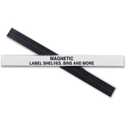 C-Line Magnetic Shelf/Bin Label Holders - 0.5" Width x 6" Length - Plastic - Clear - 10 / Box